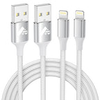 iPhone Charger 10 ft 2Pack [Apple MFi Certified] Long iPhone Charger Cord Fast Charging USB to Lightning Cable Braided iPhone Charging Cord for iPhone 14 13 12 11 Pro Max XR XS X 8 7 6 Plus SE, iPad