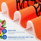 Redbaker 16 Packs 31 x 63 Inches Oversized Hawaiian Beach Towel Bulk Extra Large Pool Towels Set Microfiber Quick Dry Swim Towel Blanket for Women Men Adult Bath Travel(Vibrant Color)