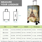 Travel Luggage Cover Suitcase Protector Fits 18-32 Inch Wheel Covers PatternedTravel Related Items Flower Luggage Protector Elastic M
