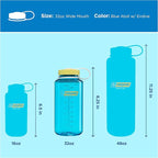 Nalgene 32 oz Wide Mouth Water Bottle | BPA-Free, Durable & Leak Proof, Lightweight Bottle for Hiking & Gym, Work & Travel