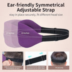 Sleep Mask, Blackout 3D Contoured Sleeping Eye Mask, Upgraded Eyelash Friendly Night Blindfold with Adjustable Strap, Lightweight Soft Eyeshade for Women Men, Concave Cup Eye Cover for Travel Nap