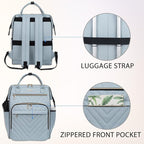 VANKEAN 17 Inch Laptop Backpack for Women Fashion Computer Work Bag, Large Capacity Waterproof, College Daypack Business Travel Backpack, Light Blue