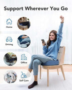 HUANUO Ergonomic Seat Cushion for Office Chair, Extra Large Car Seat Cushion, Tailbone and Back Support, Cooling Gel Enhanced, 4-Zone Pressure Relief Chair Cushions for Office, Car, Wheelchair