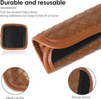 Luggage Handle Wraps -Suitcase Handle Wraps Travel Bag Handle Covers Suitcase Identifier Luggage Makers Covers(3Pcs-Brown)