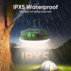 Eventek Camping Lantern 12000mAh, Ultra Bright LED Camping Lights with 4 Modes & Magnetic, IPX5 Waterproof Rechargeable Lantern for Power Outages, Tent, Hiking, Emergency