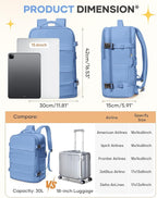Travel Backpack for Women Airline Approved Carry on Backpack for Airplanes Mochila De Viaje Personal Item Travel Bag Spirit Airlines Personal Item Bag 18x14x8 Backpack for Traveling on Airplane