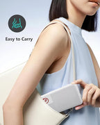 Miady [UL Listed] 2-Pack Portable Charger, 10000mAh Slim Power Bank Built-in 2 Cables Lightweight Travel Battery Pack 3 Outputs 2 Inputs Compatible with iPhone 17/16/15/14/13 Galaxy S24/S22 iPad etc
