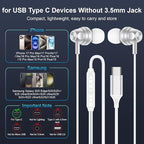 USB C Google Headphones Wired Earbuds for Google Pixel 10a,10 Pro XL/Fold,10Pro,10,9a,9 Pro XL,9,8a,8Pro,8,7a,7Pro,7,6a,6Pro,6,5a,5,4a,4XL,3a,3XL,3,2, in Ear Type C Pixel 10 Wired Ear Buds Earphones