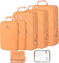 PFEYRPK Lightweight Compression Packing Cubes for Suitcases, Compressible Expandable Travel Packing Organizer with Clear Toiletries and Backpack Bag, Travel Essentials for Carry on Luggage 7 Set