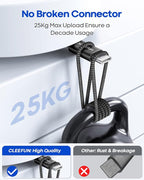 CLEEFUN USB C Cable 6ft, 5-Pack USB A to Type C Charger Cord Fast Charging for iPhone 17 16 15 Pro Max Plus Air 16e, for Samsung Galaxy S25 S24 S23 S22 S21 S20 S10 A17 A16 A15 A56 A55 A26 A35 A36