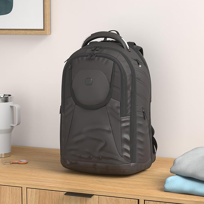SwissGear 2762 ScanSmart Laptop Backpack, Fits Most 16 Inch Laptops, TSA Friendly, Work, School, Men's and Women's, Black