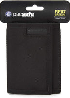PacSafe Rfidsafe Z50 Rfid Blocking Tri-fold Black Travel Wallet, Black