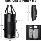 SPACEREST 5 Gal/3 Gal Solar Shower Bag, Solar Heating Camping Shower Bag, On-Off Switchable Shower Head, Portable Shower with Thick Tarpaulin for Camping, Surfing, Outdoor Traveling, No Tear & Leak
