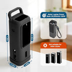 Silicone Case for Anker Laptop Power Bank 25,000mAh Portable Charger, Travel Protective Cover Compatible with Anker Power Bank 165W (Black Case Only)
