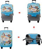 WUJIAONIAO Travel Luggage Cover Baggage Suitcase Cover Protector Skins 18-32 Inch (ocean, XL (for 29-32 inch luggage))