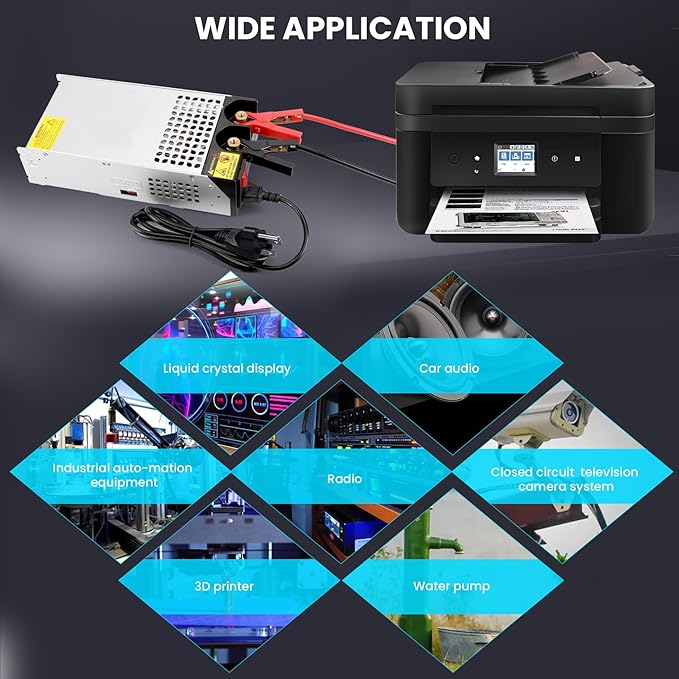 110V to 12V DC Converter 83.3A 1000W Power Supply, 120V to DC 12v Converter 83.3A Power Supply 1000W for RV, Pump, LED Strip, LCD Monitor