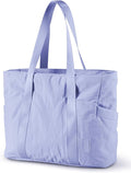BAGSMART Tote Bag for Women, Tote Bag with Zipper Work Tote with Compartments Nurse Shoulder Hanbag for Travel, Gym