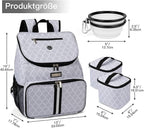 BAGLHER丨Dog Travel Bag, Airline Approved Pet Supplies Backpack, Dog Travel Backpack with 2 Silicone Collapsible Bowls and 2 Food Baskets