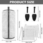 2Pcs Shoe Washing Machine Bag with Shoe Trees & Dryer Bags, Reusable 360° Deep Clean Sneaker Laundry Bag for Washer and Dryer, Protective Shoe Cleaner Bag for Sneakers, Trainers, White