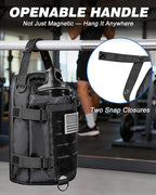 Magnetic Gym Bag for Men - Water Bottle Carrier Holder Bag with Shoulder Strap, 4 Built-in Magnets Gym Gifts for Men