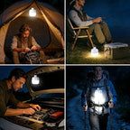 VAVOFO 20W LED Camping Lantern Rechargeable, 1200LM Camping Light , 3000mAh Portable Tent Light , IP65 Waterproof Flashlight Lanterns for Emergencies ,Power Outages,Hurricane (White)