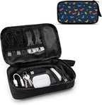 Dinosaurs Travel Cord Organizer Case Electronics Organizer Travel Case Portable Storage Bag fits Power Bank Phone Tech Accessory Cable Cord Charger Phone Earphone