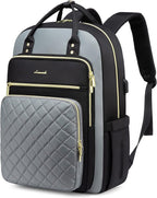 LOVEVOOK Laptop Backpack, High-Strength Tear-Resistant and Waterproof Oxford Cloth, 1.9 lbs, 30L Capacity, 17-Inch Laptop Compatible, Ergonomic Shoulder Straps, 18 Pockets