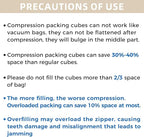BAGAIL 4 Set/6 Set/8 Set Compression Packing Cubes Travel Accessories Expandable Packing Organizers (Half Mesh, 6-Black)