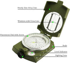 Compass, Hiking Compass for Survival with Lensatic – Water-Resistant Durable and Pocket-Sized