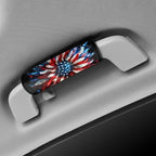 BIGCARJOB Sunflower Flags Luggage Handle Cover Set for Suitcase, 2 Pcs Universal Luggage ID Tags Door Handle Protection Sleeve Cover Identifier Travel Bag Wraps Travel Accessories