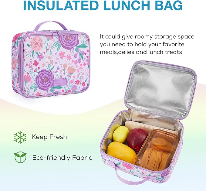 mommore Kids Backpack for Boys Girls 4-8 Kindergarten Elementary School Backpack with Lunch Box - 15” H Fit Folder