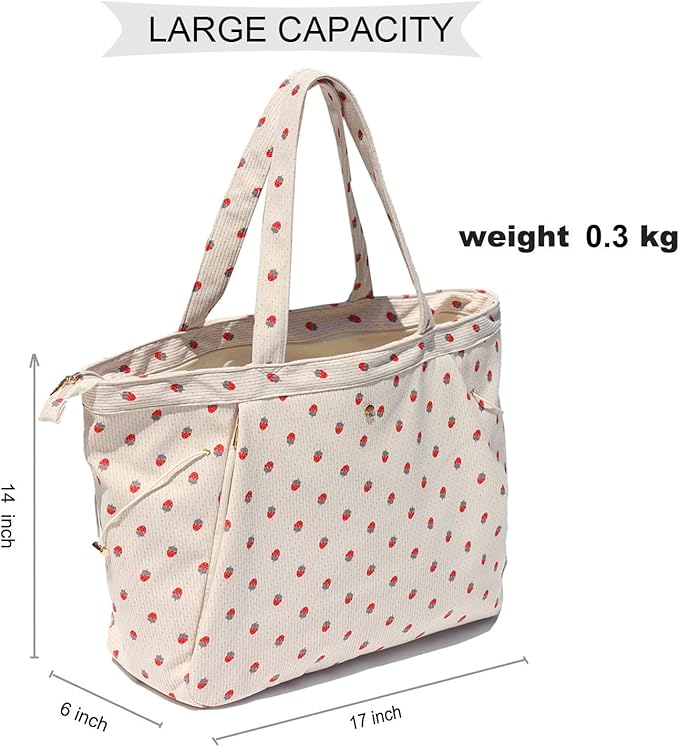 ESVAN Corduroy Yoga Tote Bag Gifts for Women Drawstring Yoga Mat Bag for Office Workout Travel Carryall Pilates Gym