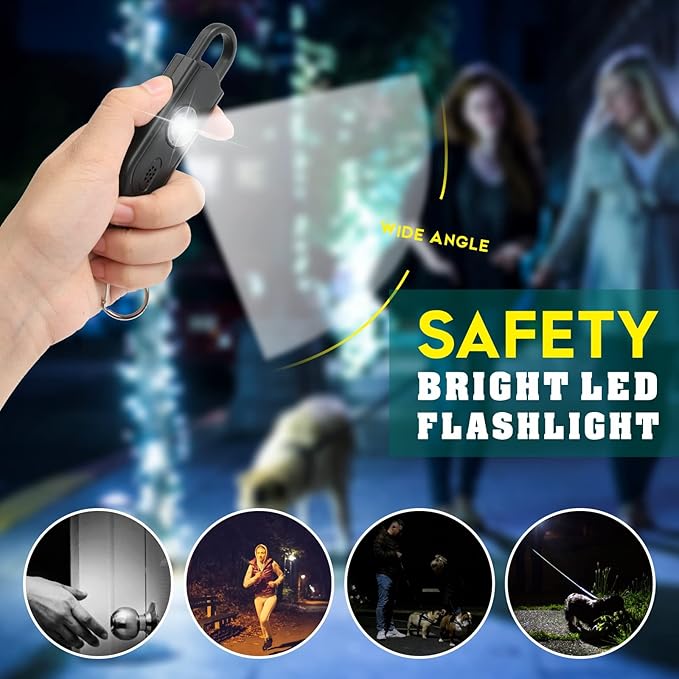 Personal Safety Alarm for Women Girls, 130dB Loud Siren + LED Light, Stylish Keychain, Easy-Pull Emergency Self-Defense for Night Safety, Running, Travel, College Students Self Defense Device Gift