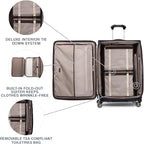 Travelpro Platinum Elite Softside Expandable Checked Luggage, 8 Wheel Spinner Large Suitcase, TSA Lock, Men and Women, True Navy Blue, Checked Large 29-Inch