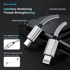 2Pack 10ft iPhone Fast Charger Cable, [Apple MFi Certified] Long USB C to Lightning Cable 10 Foot, High Fast 10 Feet Apple Charging Cord for Apple iPhone 14/14 Pro Max/13 Mini/12/11/XS/XR/8/7Plus,iPad