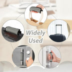 2 Pack Luggage Handle Wraps for Suitcase Bright Color Luggage Handle Covers Suitcase Tags identifiers Travel Accessories for Airplane/Flying (Grey)