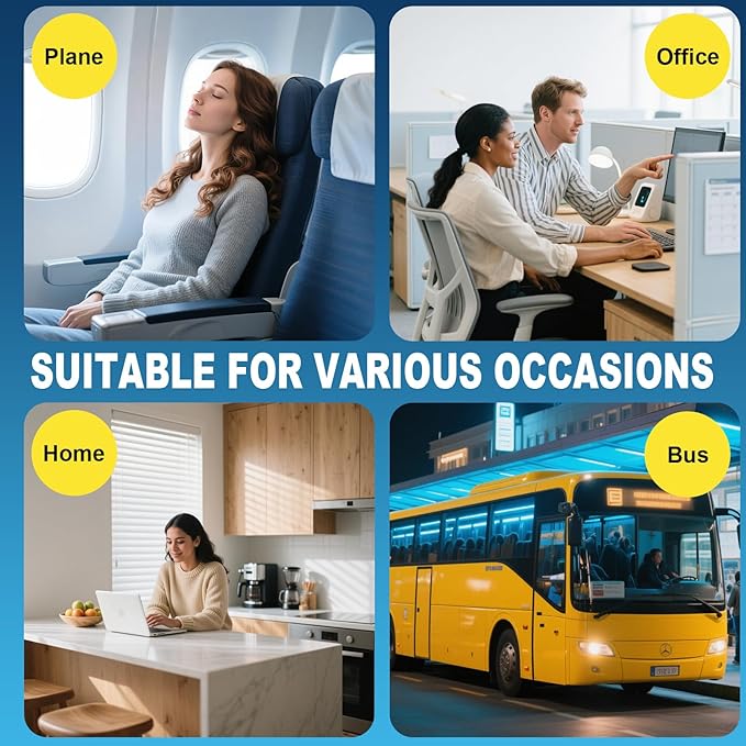 Airplane Foot Hammock, Portable Foot Hammock for Plane Travel to Relax Your Feet, Plane Travel Essentials Comfy Foot Rest Hanger Plane Footrest for Long Trip