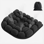 Inflatable Travel Seat Cushion for Airplane - Portable Air Pad with Built-in Pump for Long Flights & Car Rides - Ergonomic Tailbone Pain Relief for Office Chair, Wheelchair, Stadium