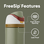 Owala Star Wars FreeSip Insulated Stainless Steel Water Bottle with Straw for Sports and Travel, BPA-Free, 24-Ounce, Boba Fett