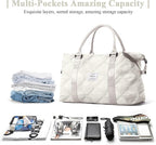 HYC00 Travel Duffel Bag,Carry-on Overnight Weekender Bags for Women,Sports Tote Gym Bag with Wet Pocket