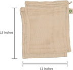 Mesh Grocery Bags - Veggie Bags Reusable - Reusable Mesh Fruit, Vegetable Bags - Eco-friendly Produce Bags - Cotton Net Bags for Produce - Reusable Bags for Produce | 6 Bags (3 XL, 3 L)