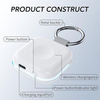 HUOTO Portable Watch Charger for Apple Watch Series 9,Portable Magnetic iWatch Charger 1200mAh Power Bank Mini Purse Items Fast keychain Charging for Apple Watch Series 11/10/ 9/8/7/6/SE/5/4/3/2/UItra