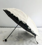 URAWESO Vintage Lace Parasol Gothic Lolita Umbrella UV Sun Protection Witch Cosplay Photoshoot Props Party Decoration