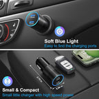 Car Charger USB C, Bangfun 40W Dual 12V USB C Port Car Charger Cigarette Lighter Adapter,Type C Car Phone Charger Plug Fast Charging for iPhone 15 14 13 12 11 Pro Max,Galaxy,Pixel (Black), BHCC03