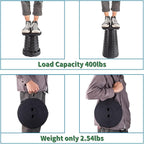 2-Pack Collapsible Stool, Load Capacity 400lbs, Lightweight Yet Sturdy, Upgraded Portable Stool for Camping Fishing Hiking BBQ
