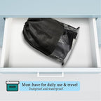 6 Pack Shoe Bags for Tall Boot Knee Travel High Boot Storage Organizers Bag -15.7‘’ X 19.6‘’, Black