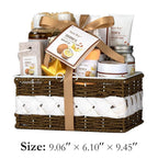Mothers Day Gifts for Women, 26Pcs Coconut Honey Almond Spa Gift Basket for Women & Men Spa Gift Bask,Spa kit Bath and Body Basket Set, Large Home Spa Kit, Relaxing Self-Care Birthday Bridal Shower