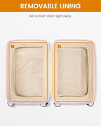 LOVEVOOK Hard Shell Carry On Luggage 22x14x9 Airline Approved with Removable Lining,22 Inch Carry On Suitcase with Spinner Wheel TSA Lock,Lightweight Checked Luggage for Men Women Travel Business Trip