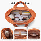 TOPEAST Tote Bag for Women Puffer Travel Carry On Bags with Laptop Compartment & Cup Holder Work Tote for Weekend Overnight