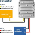 10A 120W Golf Cart 18V 20V 24V 36V 48V Step Down to DC 12V Converter Voltage Regulator Reducer Power Buck Converter Waterproof Transformer(DC 16-58V Inputs